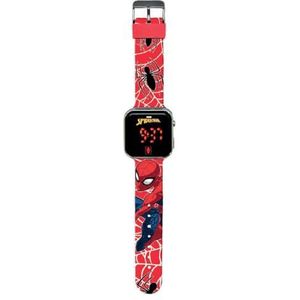 Kids Euroswan Spiderman led-horloge met SPD4719-functies, meerkleurig, armband, Meerkleurig, Armband