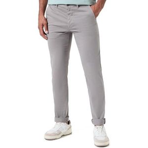 BOSS Heren slim fit chino stretch katoen satijn grijs grijs 29W 34L, grijs.