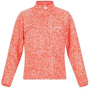 Regatta Jr Highton Unisex Halfzp Sweater, Fusion Coral Animal