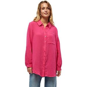 Minus dames mavina overhemd oversize, 6028 Pink Flamingo