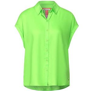 Street One blouse met korte mouwen voor dames, groen (Peppy Green)