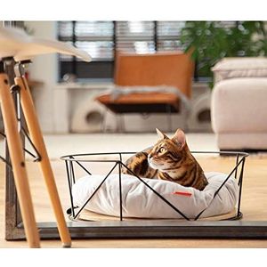 Beeztees Kipu kattenbed, zwart, 50 x 50 x 17,5 cm