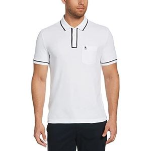 ORIGINAL PENGUIN The Earl Piqué Poloshirt voor heren, Briljant wit