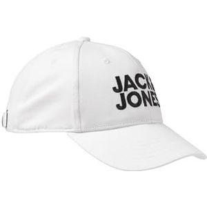 JACK & JONES - Katoenen pet, wit, één maat, Wit.