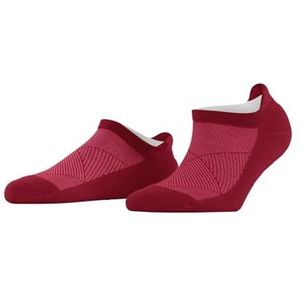 Burlington Athleisure damessokken, ademend, sneldrogend, functioneel garen, zachte lage sokken, lichte lussen, top van mesh, ideaal met sneakers, sportieve look, 1 paar, Roze (Red Pepper 8074)