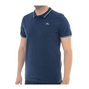 Kappa Ezio Corporate Man T-shirt voor heren, Blauw, Wit