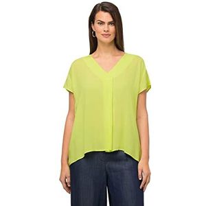 Ulla Popken Tunique avec Pliage Femme, vert clair, 60 ES/62 ES