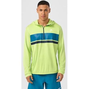 HEAD Topspin Sweat à capuche pour homme, citron clair/bleu sarcelle