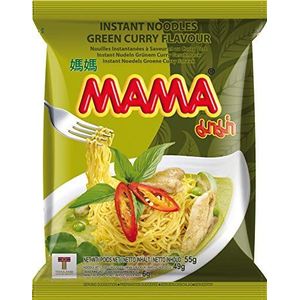 MAMA - Instant noedels met groene curry - multipack (30 x 55 g)