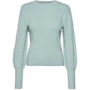 VERO MODA Vmhollypointelle Ls O-nck Pullove Ga Boo Damestrui, Mistig Grijs, XL