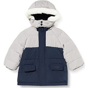 Chicco Gewatteerde jas met afneembare capuchon. Waterdichte jas voor kinderen, blauw, 80, Blauw