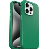 OtterBox Symmetry MagSafe beschermhoes voor iPhone 15 Pro, schokbestendig, valbescherming, dunne beschermhoes, ondersteunt 3 x meer vallen dan militaire standaard, antimicrobieel, groen