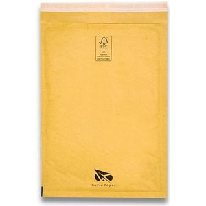 Raylu Paper® - 10 stuks kraftpapier enveloppen met zelfklevende sluiting, gewatteerde enveloppen van kraftpapier voor verzending, bruin, 10 stuks (180 x 260 mm)