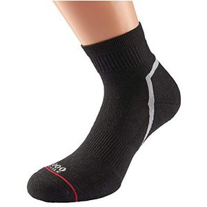 1000 Mile Activ QTR sokken - SS22, zwart.