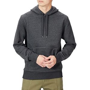 Amazon Essentials Heren fleece hoody (verkrijgbaar in grote maat), antraciet gemêleerd, maat S