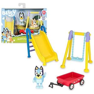 Giochi Preziosi Bluey Playset speeltuin met Bluey-karakter, met een hoogte van ca. 7 cm, zoals te zien op tv, voor kinderen vanaf 3 jaar, meerkleurig