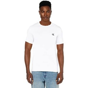 Calvin Klein Jeans Ck Essential Slim T-shirt voor heren, Helder Wit