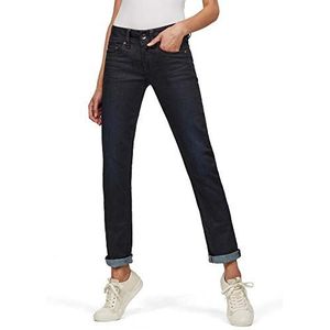 G-STAR RAW Midge Mid-Waist Straight Jeans voor dames, Blauw (Dk leeftijd 7209-89)