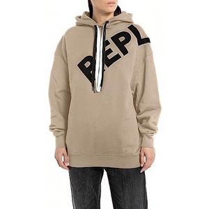 Replay Sweatshirt à Capuche Femme, 822 Sable, XS