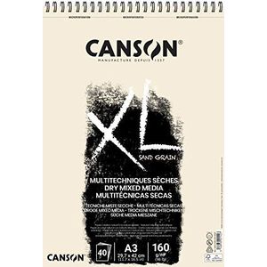 CANSON XL® Touch fotoalbum, 40 vellen, spiraalbinding, kleine kant, A3, 160 g/m², natuur