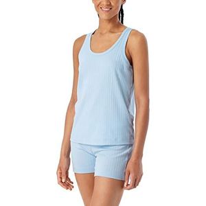 Schiesser tanktop dames topje, Lichtblauw