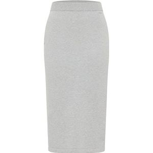 COBIE Jupe en tricot pour femme, Gris mélangé, XL-XXL