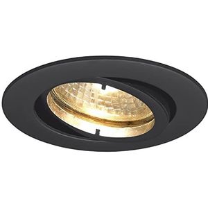 Molto Luce Plafondlamp, 230 V, Quad Spot inbouwlamp, plat en draaibaar, Ø 88 mm, aluminium, mat zwart