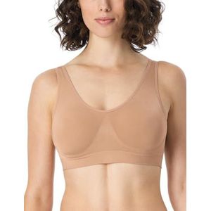 Schiesser Bustier met naadloze uitneembare pads - Classic naadloze sportbeha voor dames, Maple_181105