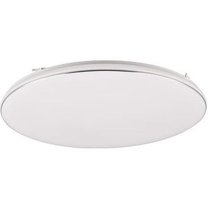 Reality Leuchten Ledplafondlamp Blanca R64141101, kunststof, mat wit/chroom, 46 watt led, dimbaar