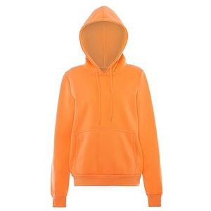 Nally Dames mode hoodie polyester abrikoos maat M sweatshirt, M, abrikoos, M, Abrikoos