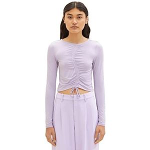 TOM TAILOR Denim Dames shirt met lange mouwen 31042 - Lilac Vibe, XS, 31042 - Lilac Vibe