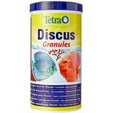 Tetra Discus Korrels: voer voor alle vissen, bevordert gezondheid, kleurglans en groei, 1 l