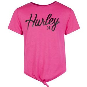 Hurley Hrlg Knotted T-shirt voor meisjes, roze, 5 ans