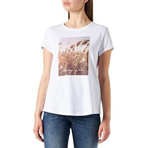 MUSTANG Alina C Photoprint T-shirt voor dames, Algemeen Wit 2045