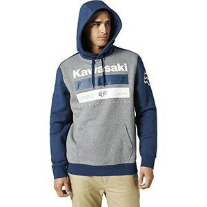 Fox Racing Kawasaki fleece trui met capuchon voor heren, Blauw