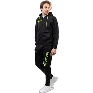 Givova Trainingspak King Overall Heren, zwart/neongroen