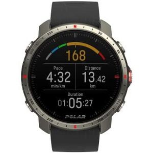 Polar Grit X Pro Titan multisport outdoor GPS horloge, militaire kwaliteit, saffierglas, hartslag aan de pols, langere batterijduur, navigatie, ideaal voor trail, mountainbike