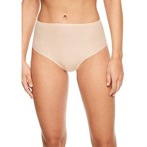 Chantelle - Dames - String met hoge taille Soft Stretch - Eén maat van 36 tot 44 - 100% onzichtbaar - zacht en comfortabel - naadloos, NUDE