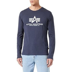 ALPHA INDUSTRIES Basic T-LS heren gebreid, blauw (New Navy 435)