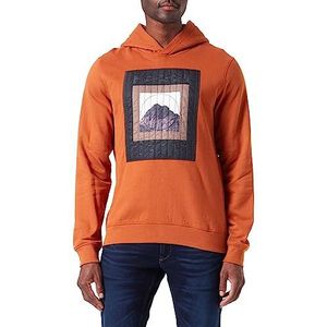 s.Oliver Men's 2121126 capuchontrui, oranje, 3XL, oranje, 3XL, Oranje