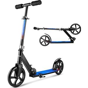 Hikole Step voor kinderen vanaf 7 jaar, opvouwbaar, 200 mm, verstelbaar stuur met 2 wielen, licht voor kinderen en jongeren tot 100 kg