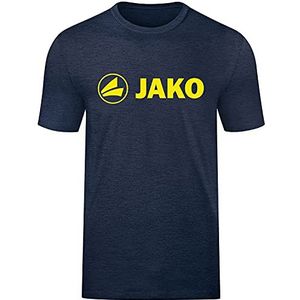 JAKO Promo T-shirt voor kinderen, uniseks, marineblauw/neongeel