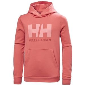Helly Hansen Jr HH Logo 2.0 Junior Unisex Hoodie Sunset Pink, 8