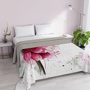 Italian Bed Linen Ki-Osa Kio617 digitale print zomer dekbed 100% microvezel, tweepersoonsbed, 260 x 270 cm