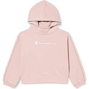 Champion Legacy Tape 2.0 G Ultralight Powerblend Fleece Boxy Sweatshirt met capuchon voor meisjes, Roze