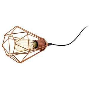 EGLO Tarbes bedlamp, tafellamp voor woonkamer, designlamp van koperkleurig metaal met schakelaar, E27-fitting