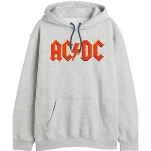 cotton division Meacdcrsw006 Sweatshirt met capuchon voor heren, Grijs Melange
