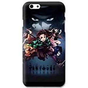 Beschermhoes voor iPhone 6/6S, Manga Demon Slayer, zwart