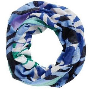 Loop sjaal met patroon, meerkleurig, A, Meerkleurig