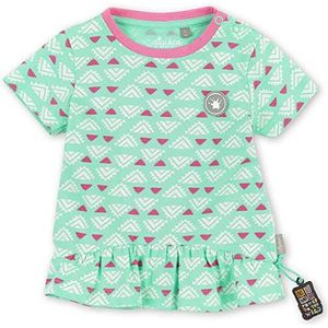 Sigikid Baby T-shirt voor meisjes, Turquoise/patroon/Wildlife